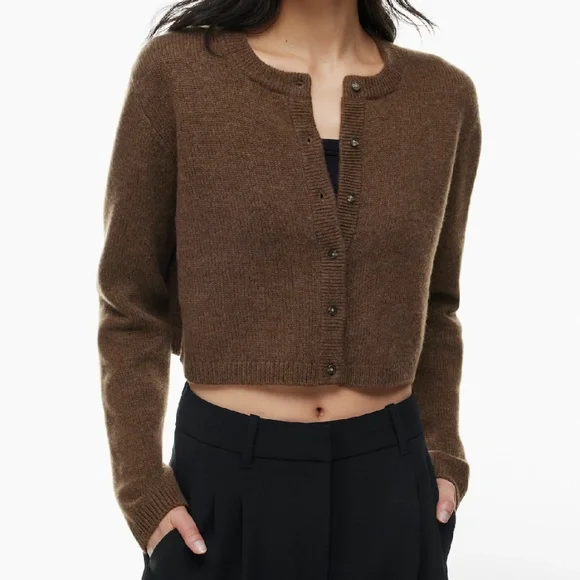 Aritzia Wilfred Luxe Cashmere Sicily Cardigan Size 2XS - Picture 2 of 12